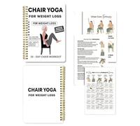 Quaderno a spirale per 30 giorni, per yoga, perdita di peso, con guida per esercizi quotidiani, esercizi quotidiani, yoga, monitoraggio dei progressi, quaderno per yoga, guida per principianti e