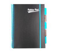 Quaderno a spirale Pukka Pad blu neon 200k/80g A4 3089S-PPN