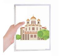 Quaderno a spirale ricaricabile con simbolo nazionale della Russia.