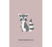 Quaderno A4 a Righe per Bambini: Quaderno di Simone il Procione
