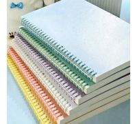 Quaderno A4 con rilegatura a spirale, copertina blu minimalista, libro contabile portatile. Adatto per contabilità, presa di appunti e pianificazione quotidiana. Ideale per scuola, lavoro in ufficio e