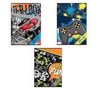 Quaderno A4 Maxi 96/100 Fogli SJ Gang SJ Ever Boy, Rigo A, 1/2a Elementare - 5 pezzi