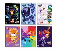 Quaderno A4 maxi 96 pagine carta 100gr Inside out 2 rigatura 5mm confezione da 10 - Seven Cartoleria>Quaderni e Blocchi>Quaderni