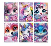 Quaderno A4 maxi 96 pagine carta 100gr @SJ gang animali Girl rigatura B confezione da 10 Pezzi - Seven