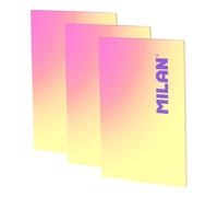 Quaderno A4 Milan Sunset 3 pezzi 48 fogli 95g giallo