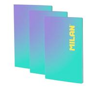 Quaderno A4 Milan Sunset Incollato 48 Fogli Turquoise