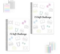 Quaderno A4 Soft Challenge Planner Quaderno A4 Soft Challenge Planner, 75 quaderni Target Soft Planner, planner di lavoro con calendario settimanale e mensile(2pcs)