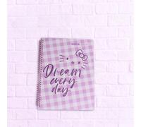 Quaderno A4 Spiralato Righi 1R Hello Kitty Copertina PPL 80f anelli spirale
