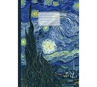 Quaderno A5 a quadretti: Vincent Van Gogh, La notte stellata | Arte in copertina | Grid Notebook elementari, medie, superiori, università | Quadretti 5 mm senza margine | 110 pagine | Formato A5