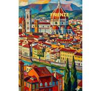 Quaderno A5 a righe con TO DO List 100 fogli con copertina di Firenze