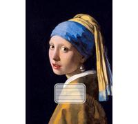 Quaderno A5 a righe: Johannes Vermeer, Ragazza col turbante | Arte in copertina | Lined Notebook elementari, medie, superiori, università | Righe senza margine | 110 pagine | Formato A5
