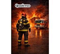 Quaderno - A5 - a righe: taccuino con design dei vigili del fuoco per note, liste e schizzi
