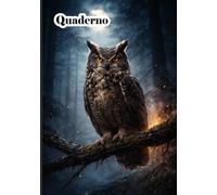 Quaderno - A5 - a righe: taccuino con design di gufo per note, liste e schizzi