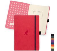 Quaderno A5 Dingbats Wildlife Plain Notebook Journal - Diario Executive con copertina rigida in pelle vegana premium per donne e uomini - Appunti
