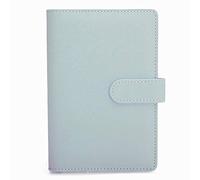 Quaderno A5 in pelle PU, ricaricabile, con 6 anelli) per fogli di riempimento A5, diario di viaggio, copertina con scomparto per biglietti da visita, copertina con chiusura magnetica