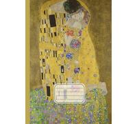 Quaderno A5 puntinato: Gustav Klimt, Il bacio | Arte in copertina | Dotted Notebook con griglia a puntini per appunti, scrivere, dipingere | 110 pagine | Formato A5