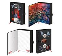 Stranger Things 4 A5 Premium Notebook VHS Stile Rétro 240 Fodera Pagine +