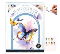 Quaderno ad Acquerello, NANASUGUR Libro di Pittura Ad Acquerello Watercolor Workbook per Principianti Album da Colorare e Dipingere per Adulti Libro da Colorare ad Acquerello