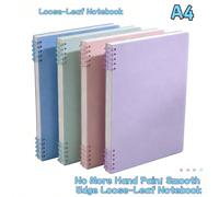 Quaderno ad anelli A4 con copertina in PP colorato, pagine interne staccabili super spesse, articoli di cartoleria e forniture scolastiche di alta qualità, regalo per il ritorno a scuola A4Carta tessi