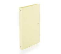 Quaderno ad anelli A4 giallo pastello con copertina in PVC