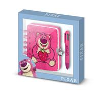 Quaderno ad Anelli con Penna Pixar Rosa 24 x 23 x 2,5 cm A5