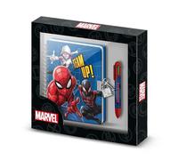 Quaderno ad Anelli con Penna Spider-Man Azzurro 24 x 23 x 2,5 cm A5