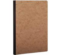 Clairefontaine 79546C Collection Age Bag Un taccuino Cousu Dos Toilé tabacco - A5 14,8x21 cm - 192 pagine rigate - carta bianca 90g - copertina in carta lustrée a grana grossa effetto cuoio