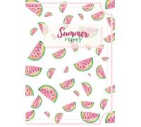 Quaderno appunti a4: Summer vibes. Quaderno a quadretti 5mm simpatico e colorato. Anguria Watermelon kawaii notebook: Quaderno dai colori pastello per ... scrivere, disegnare con un tocco di allegria
