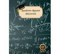 Quaderno appunti Università: Un comodo notebook da portare a lezione con te Quaderno a quadretti 7 mm