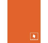 Quaderno Arabo "colore": arancione. Rigatura specifica per seguire corsi di lingua araba