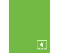Quaderno Arabo "colore": verde. Rigatura specifica per seguire corsi di lingua araba