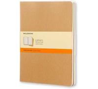 Quaderno Cahier Journal Moleskine XL a righe beige. Kraft Brown. Set da 3