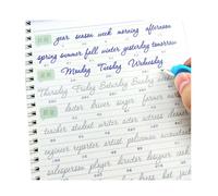 Quaderno circolare fluente per calligrafia inglese, libro di pratica della scrittura a mano (lingua italiana non garantita)