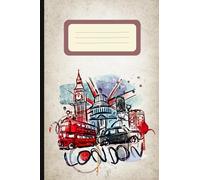 quaderno città: Londra | London | 110 pagine a righe | formato piccolo 15 x 22 ideale per appunti e idee con copertina stilizzata a tema città | idea regalo