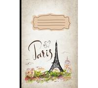 quaderno città: Parigi | Paris | 110 pagine a righe | formato piccolo 15 x 22 ideale per appunti e idee con copertina stilizzata a tema città | idea regalo