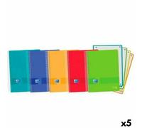 Quaderno con Anelli Oxford EUROPEANBOOK 4 LIVE&GO Multicolore A5+ 120 Fogli [