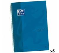 Quaderno con Anelli Oxford TOUCH EUROPEANBOOK Azzurro A4+ 80 Pagine [5 Unità]