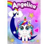 Quaderno con Baby Unicorno - Angelica: Quadernone a quadretti con Unicorni ed Arcobaleno per Bambine - Le Pagine sono numerate con quadretti da 5mm e ... Notebook per scrivere e fare i compiti