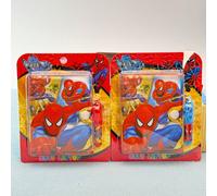 Quaderno con bottone e penna a tema Spiderman carino e cartoni animati, taccuino Marvel con copertina, blocco note con strumento premio (il colore della penna è casuale) Quaderno + penna di Spider-Man