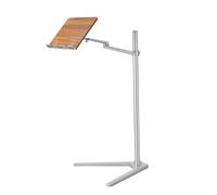 Quaderno con controllo dell'altezza e dell'angolo, base V-Sd in alluminio, ideale per tablet Music Boo e lettura di ricette, perfetto per uso domestico e ufficio