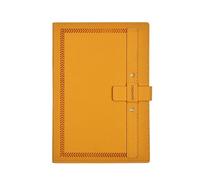 Quaderno con fibbia con inserto in rilievo con copertina opaca in pelle PU B5 (g
