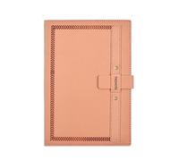 Quaderno con fibbia con inserto in rilievo con copertina opaca in pelle PU B5 (r