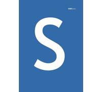 Quaderno con iniziale S - Righe Blu B5 - ABNotes Initial: Taccuino con iniziali lettere alfabeto sulla copertina blu - 100 pagine - Personalizzato con iniziale nome
