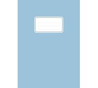 Quaderno con pagine numerate e indice compilabile | A4 | AZZURRO pastello | A RIGHE: Per appunti, università, scuola superiore e scuola media | 106 pagine numerate (53 fogli)