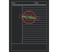 Quaderno Cornell - Senza Fronzoli: Appunti, note, idee e pensieri | 120 pagine | 21,59cm x 27,94cm | 8,5''x11'' | Perfetto per l'insegnamento, le conferenze e le riunioni