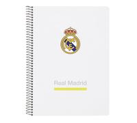 Quaderno da camera Real Madrid 25/26 per scuola e appunti giornalieri - quartetto Real Madrid 80 fogli con copertina rigida resistente