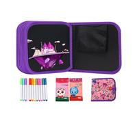 Quaderno da disegno portatile, da disegno, 14 pagine, Riutilizzabile, Design impermeabile, Resistente ai, Leggero, Portatile, Per ragazze, Libro da colorare, di pittura, Creaz