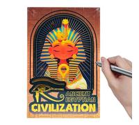 Quaderno da disegno vintage, diario antico | diario del misticismo dell'antico Egitto - taccuini tascabili, diario dall'aspetto antico, organizer per quaderni per donne e uomini