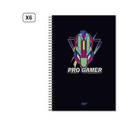 QUADERNO DAM MPPB14804C00X6 - dimensioni A4, copertina rigida, set di 6 pezzi