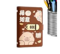 Quaderno della del risparmio con lucchetto Capibara | Organizzatore e tracker di fatture di denaro | Quaderno di archiviazione per studenti Principianti Famiglie Coppie Adulti Ufficio con gestio